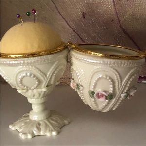Porcelain Egg PIN CUSHION